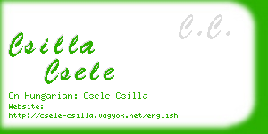 csilla csele business card